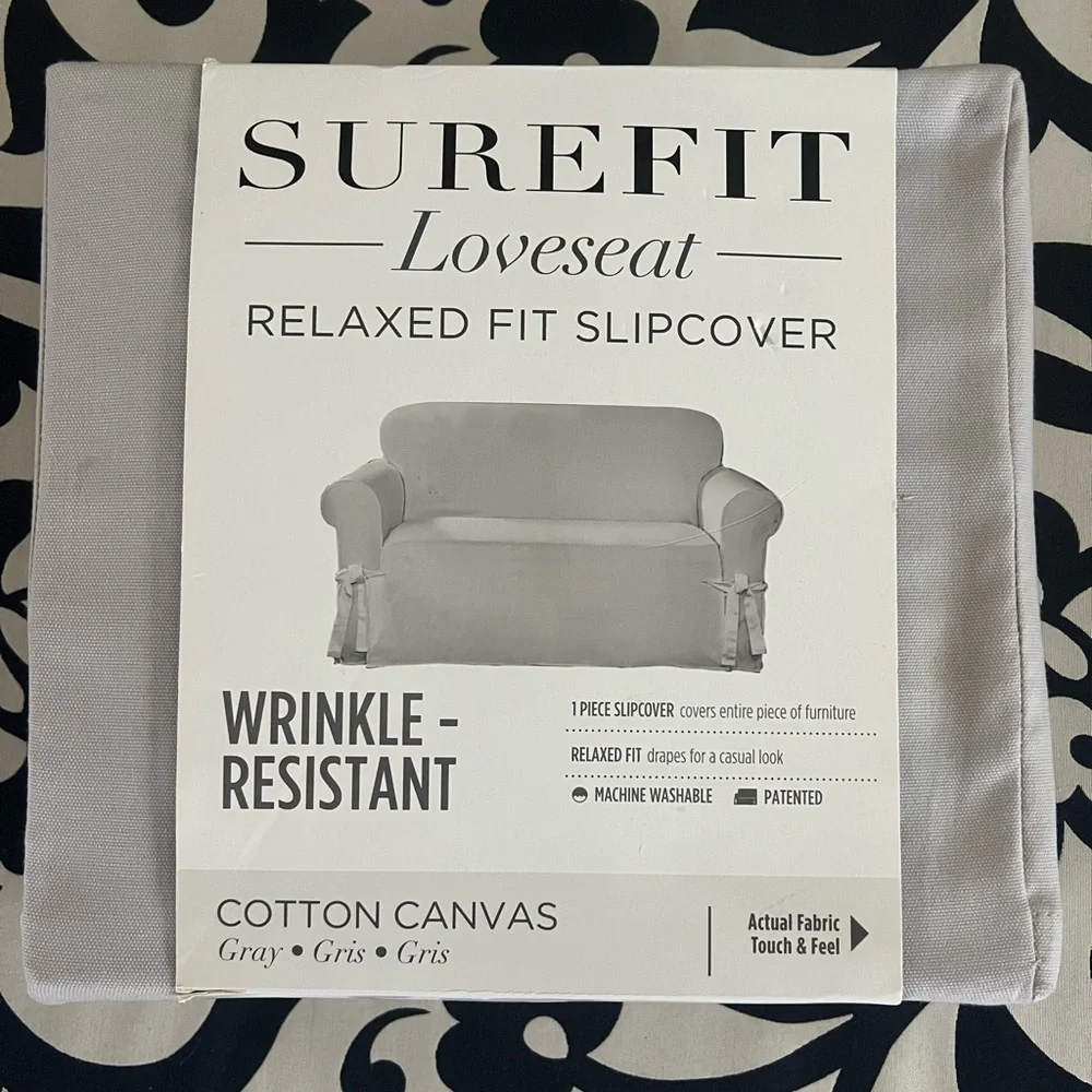 Sure Fit Gray Furniture Cover Accents
